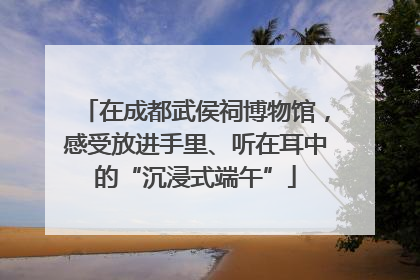 在成都武侯祠博物馆，感受放进手里、听在耳中的“沉浸式端午”