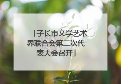 子长市文学艺术界联合会第二次代表大会召开