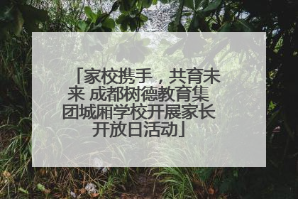 家校携手，共育未来 成都树德教育集团城厢学校开展家长开放日活动