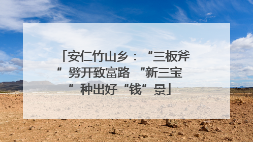 安仁竹山乡：“三板斧”劈开致富路 “新三宝”种出好“钱”景