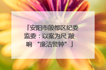 安阳市殷都区纪委监委：以案为尺 敲响 “廉洁警钟”