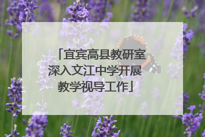 宜宾高县教研室深入文江中学开展教学视导工作