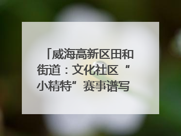 威海高新区田和街道：文化社区“小精特”赛事谱写文化赋能新乐章