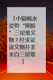 小猫喝水姿势“撞脸”三星堆文物？经求证该文物并非来自三星堆