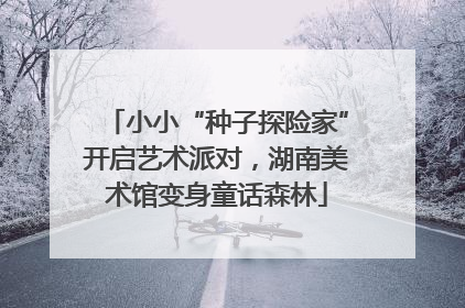 小小“种子探险家”开启艺术派对，湖南美术馆变身童话森林