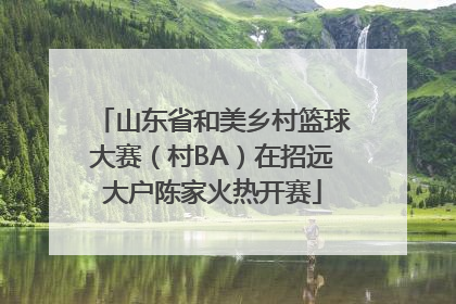 山东省和美乡村篮球大赛（村BA）在招远大户陈家火热开赛