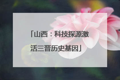 山西：科技探源激活三晋历史基因