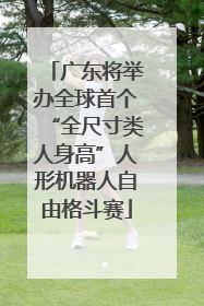 广东将举办全球首个“全尺寸类人身高”人形机器人自由格斗赛