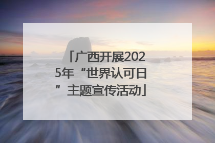 广西开展2025年“世界认可日”主题宣传活动