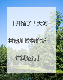 开馆了！大河村遗址博物馆新馆试运行