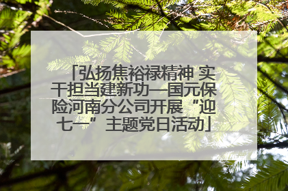 弘扬焦裕禄精神 实干担当建新功—国元保险河南分公司开展“迎七一”主题党日活动