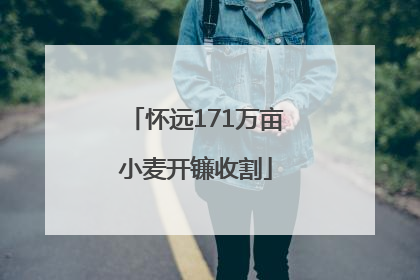 怀远171万亩小麦开镰收割