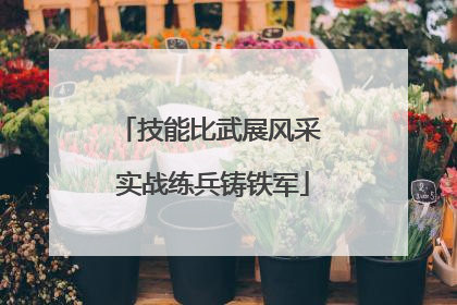 技能比武展风采 实战练兵铸铁军