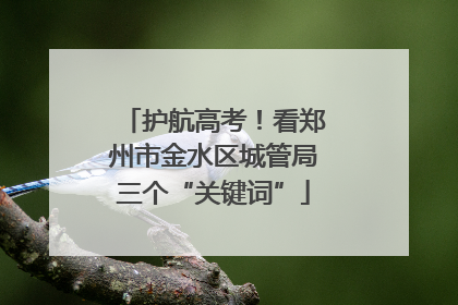 护航高考！看郑州市金水区城管局三个“关键词”