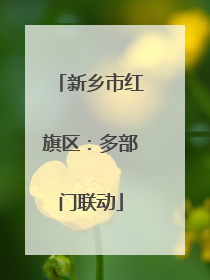新乡市红旗区：多部门联动