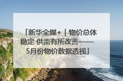 新华全媒+｜物价总体稳定 供需有所改善——5月份物价数据透视