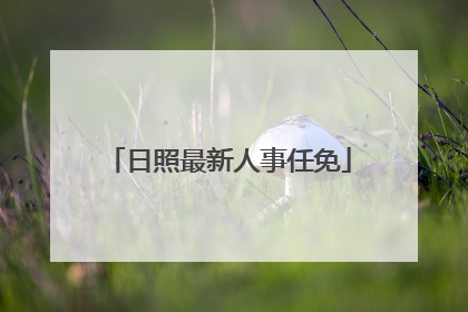 日照最新人事任免