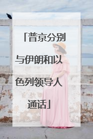 普京分别与伊朗和以色列领导人通话