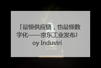 最懂供应链，也最懂数字化——京东工业发布Joy Industrial 重塑工业未来