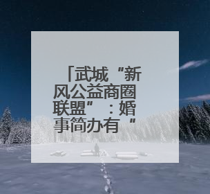 武城“新风公益商圈联盟”：婚事简办有“礼包” “幸福婚车”成新潮