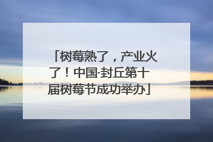 树莓熟了，产业火了！中国·封丘第十届树莓节成功举办