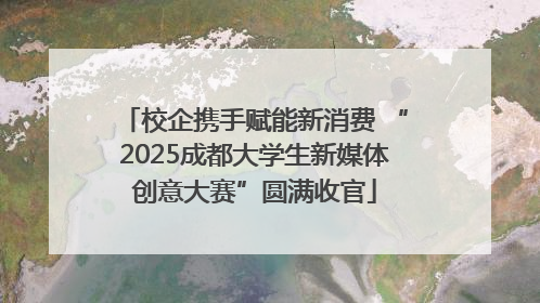 校企携手赋能新消费 “2025成都大学生新媒体创意大赛”圆满收官