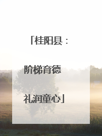 桂阳县：阶梯育德 礼润童心