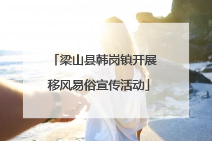 梁山县韩岗镇开展移风易俗宣传活动