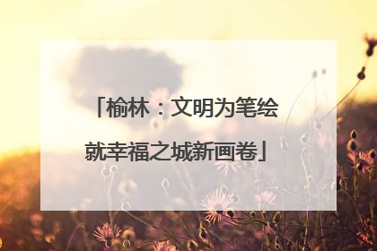 榆林：文明为笔绘就幸福之城新画卷