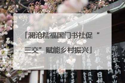 澜沧糯福国门书社促“三交”赋能乡村振兴