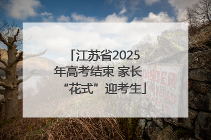 江苏省2025年高考结束 家长“花式”迎考生