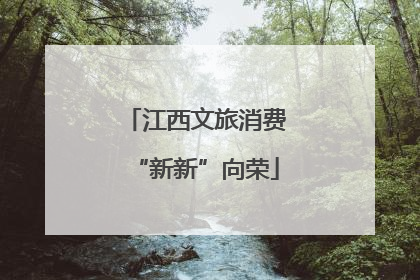 江西文旅消费“新新”向荣