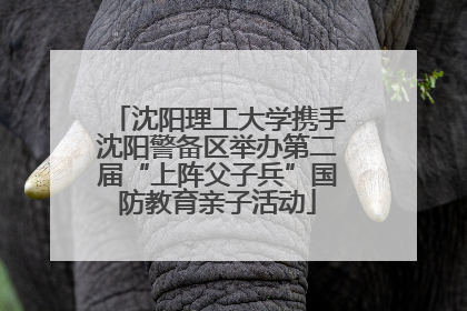 沈阳理工大学携手沈阳警备区举办第二届“上阵父子兵”国防教育亲子活动