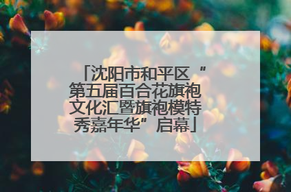 沈阳市和平区“第五届百合花旗袍文化汇暨旗袍模特秀嘉年华”启幕