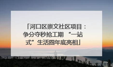 河口区崇文社区项目：争分夺秒抢工期 “一站式”生活圈年底亮相