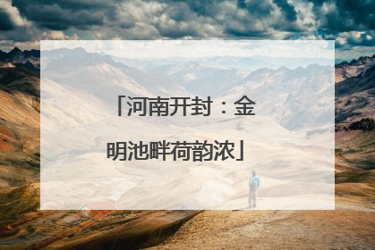 河南开封：金明池畔荷韵浓