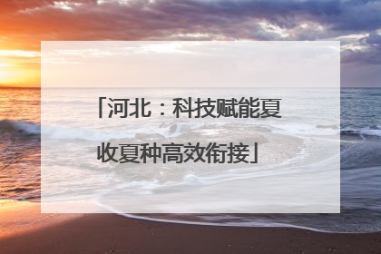 河北：科技赋能夏收夏种高效衔接