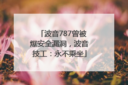 波音787曾被爆安全漏洞，波音技工：永不乘坐