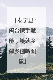 泰宁县：闽台携手赋能，绘就乡建乡创新图景