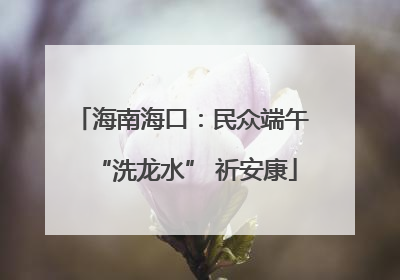 海南海口：民众端午 “洗龙水” 祈安康