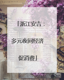 浙江安吉：多元夜间经济促消费