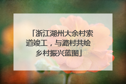 浙江湖州大余村索道竣工，与潞村共绘乡村振兴蓝图