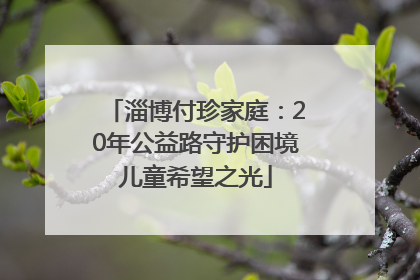 淄博付珍家庭：20年公益路守护困境儿童希望之光