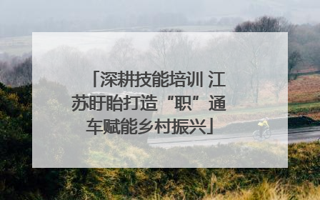 深耕技能培训 江苏盱眙打造“职”通车赋能乡村振兴
