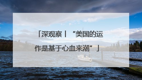 深观察丨“美国的运作是基于心血来潮”