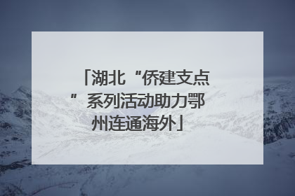 湖北“侨建支点”系列活动助力鄂州连通海外