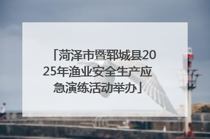 菏泽市暨郓城县2025年渔业安全生产应急演练活动举办