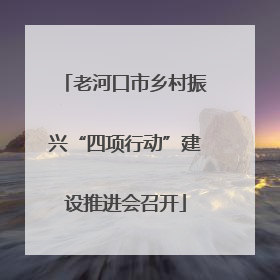 老河口市乡村振兴“四项行动”建设推进会召开