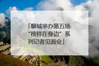 聊城举办第五场“榜样在身边”系列记者见面会
