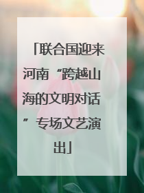 联合国迎来河南“跨越山海的文明对话”专场文艺演出